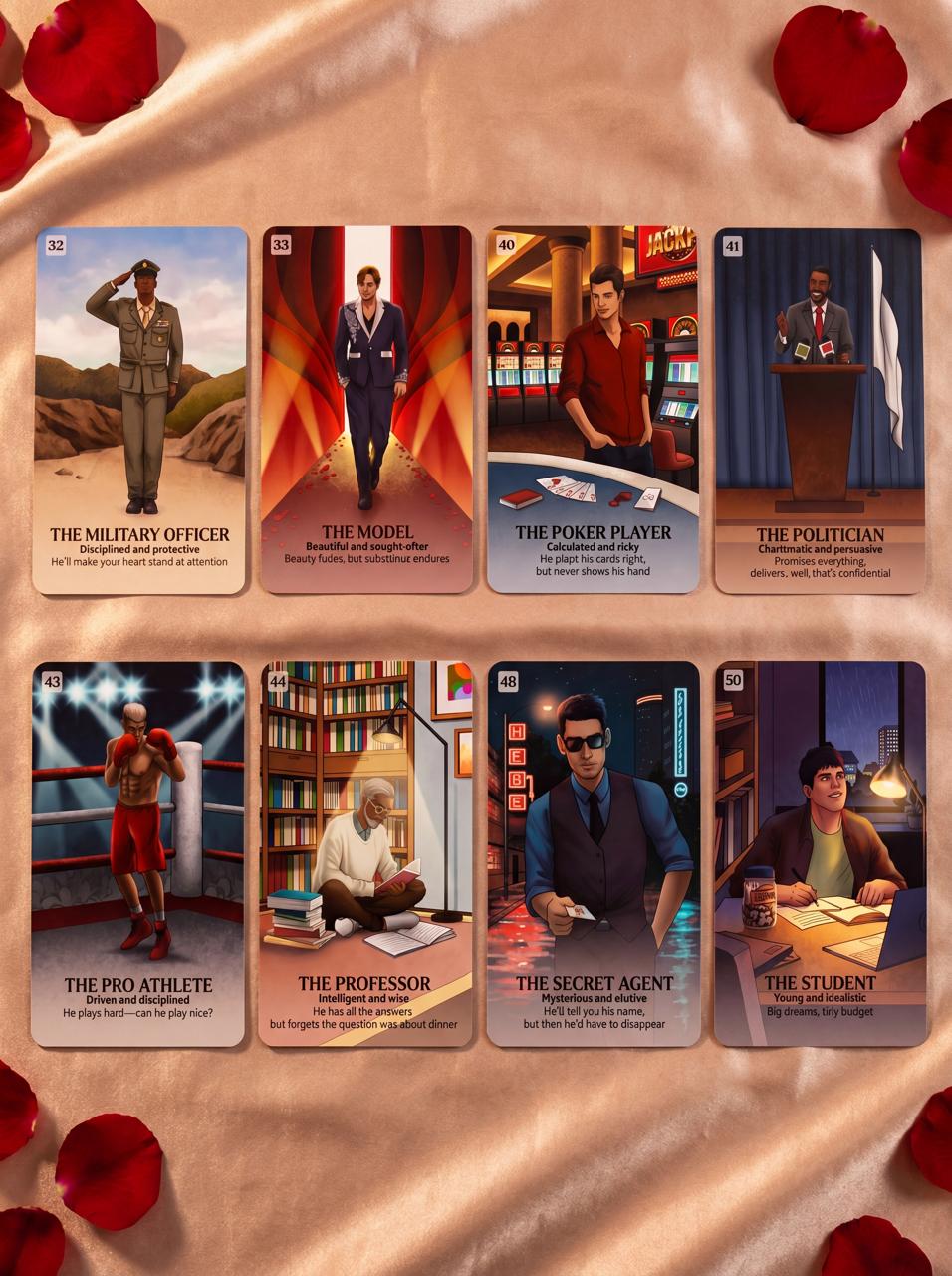 Charming Fools & True Lovers - 57 Love Oracle Cards with Guidebook