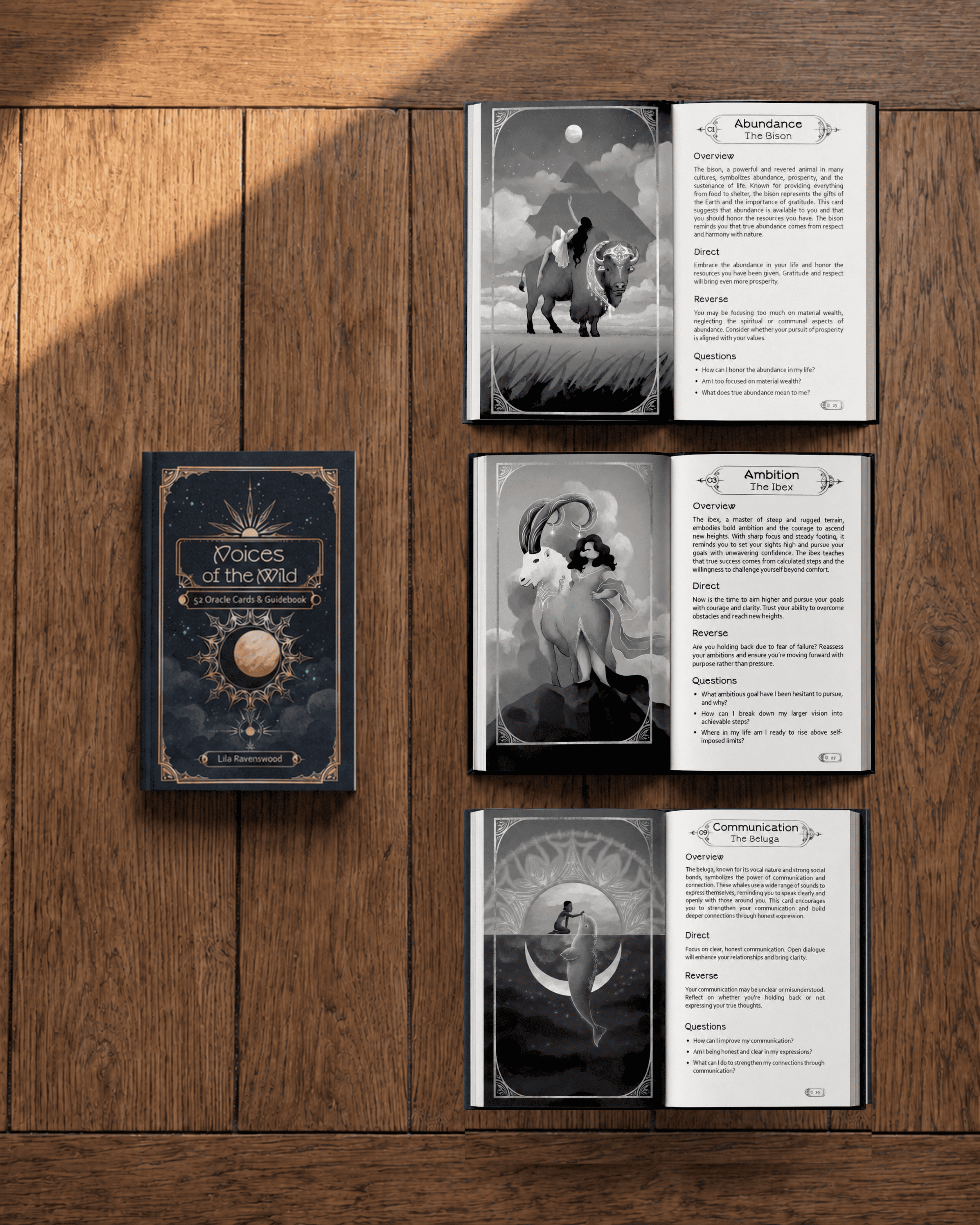 Voices of the Wild - 52 Animal Oracle Cards with Guidebook