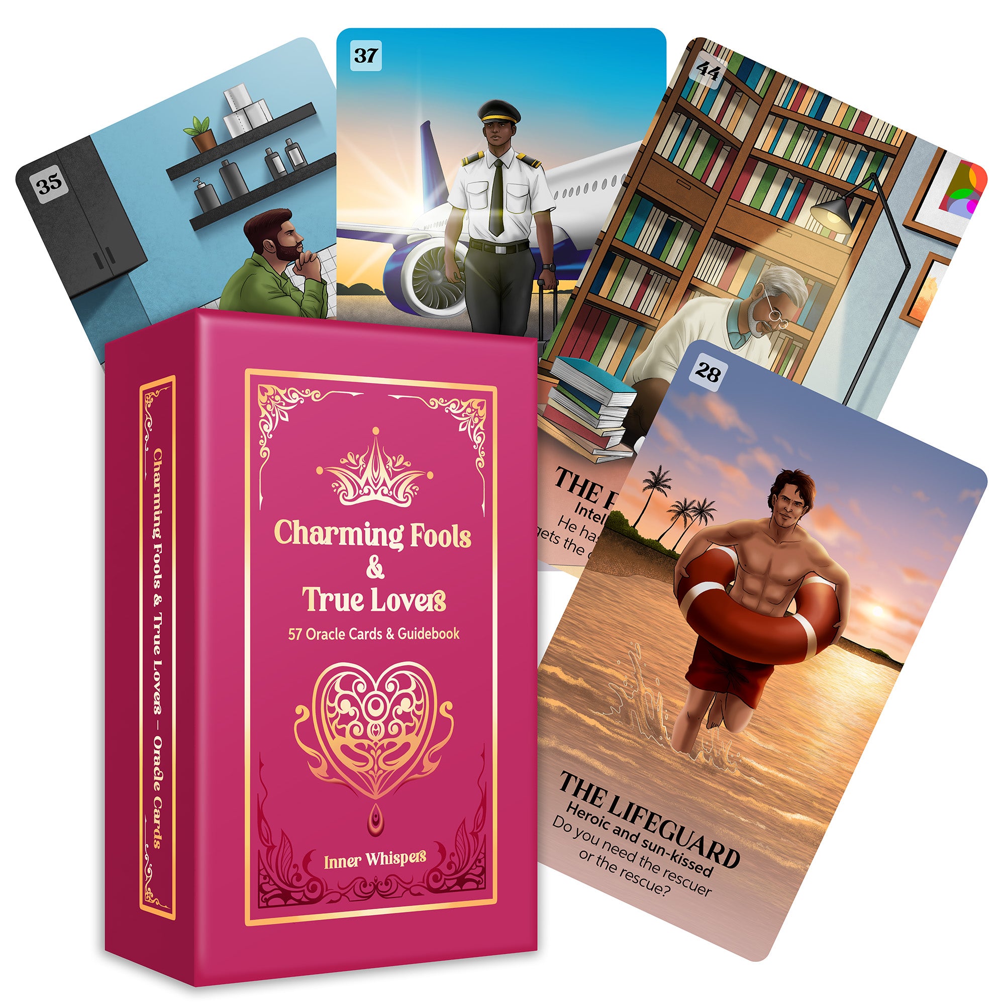 Charming Fools & True Lovers - 57 Animal Oracle Cards with Guidebook