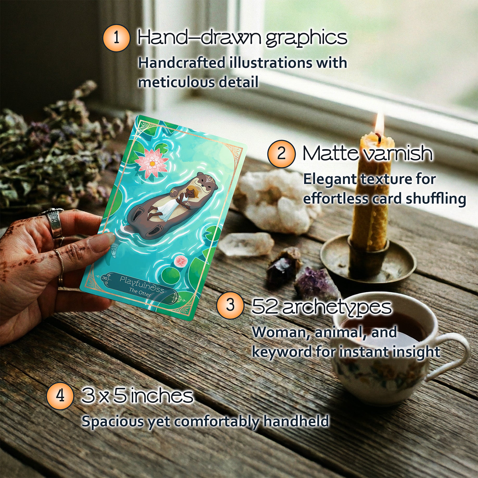 Voice of the Wild - 52 Animal Oracle Cards with Guidebook