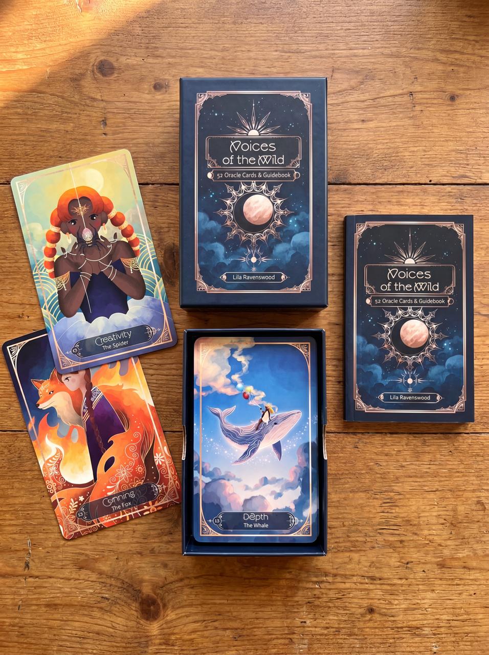Voices of the Wild - 52 Animal Oracle Cards with Guidebook