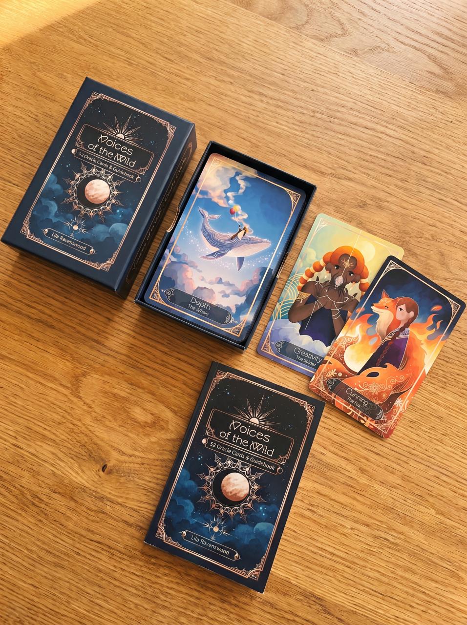 Voices of the Wild - 52 Animal Oracle Cards with Guidebook